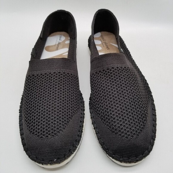 Cool Planet by Steve Madden Women Knit Electric Slip On Flats Black 8.5 - Picture 2 of 6